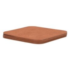 Εικόνα της Σετ Σουβέρ Estia Allure Πλαστικό 10x10cm 4τμχ Καφέ 07-32401