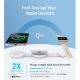 Εικόνα της Ασύρματος Φορτιστής Anker MagGo Foldable 3-in-1 15W White B25M8H21