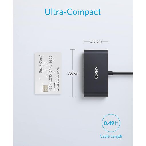 Εικόνα της Docking Station Anker USB-C 3-In-1 4K HDMI Black A8339HA1