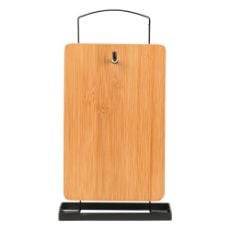 Εικόνα της Σετ Επιφάνεια Κοπής Estia Bamboo Essentials με Μεταλλική Βάση 4 τμχ Καφέ 01-20804