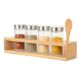 Εικόνα της Σετ Δοχεία Μπαχαρικών Estia Bamboo Essentials Γυάλινα με Μεταλλικό Καπάκι, Βάση και Κουτάλι 5 τμχ 01-28763