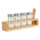 Εικόνα της Σετ Δοχεία Μπαχαρικών Estia Bamboo Essentials Γυάλινα με Μεταλλικό Καπάκι, Βάση και Κουτάλι 5 τμχ 01-28763