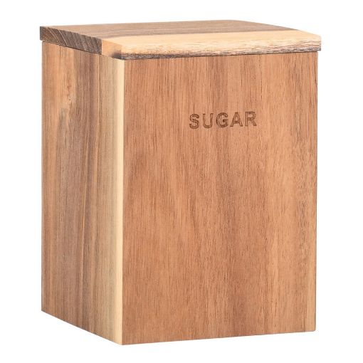 Εικόνα της Δοχείο για Ζάχαρη Estia Allure Ξύλινο 10x14cm Καφέ 02-30063