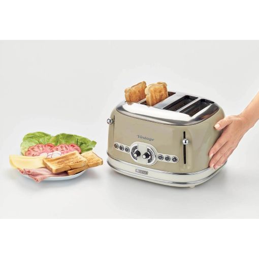 Εικόνα της Φρυγανιέρα Ariete 156/03 Vintage 4 Θέσεων 1600W Beige 00C015603AR0
