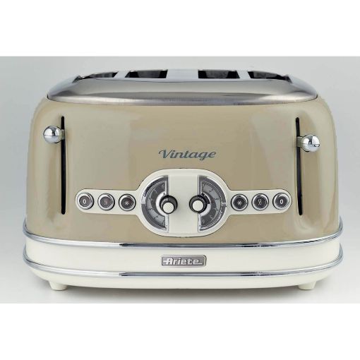 Εικόνα της Φρυγανιέρα Ariete 156/03 Vintage 4 Θέσεων 1600W Beige 00C015603AR0