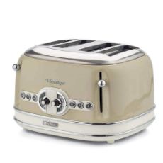 Εικόνα της Φρυγανιέρα Ariete 156/03 Vintage 4 Θέσεων 1600W Beige 00C015603AR0