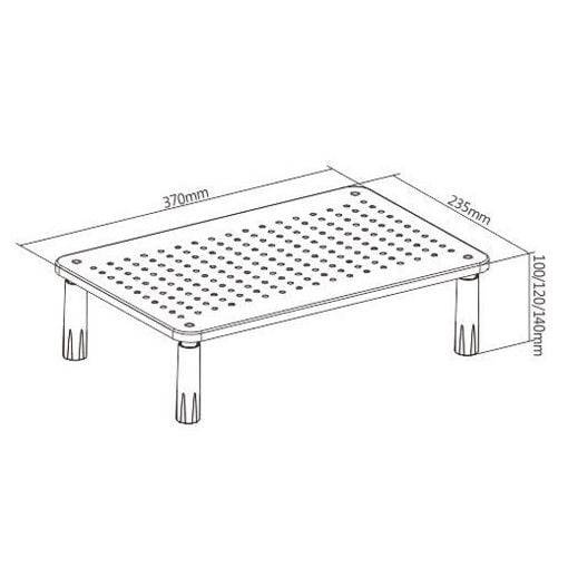 Εικόνα της Επιτραπέζια Βάση Οθόνης Brateck 13-32" Black STB-086