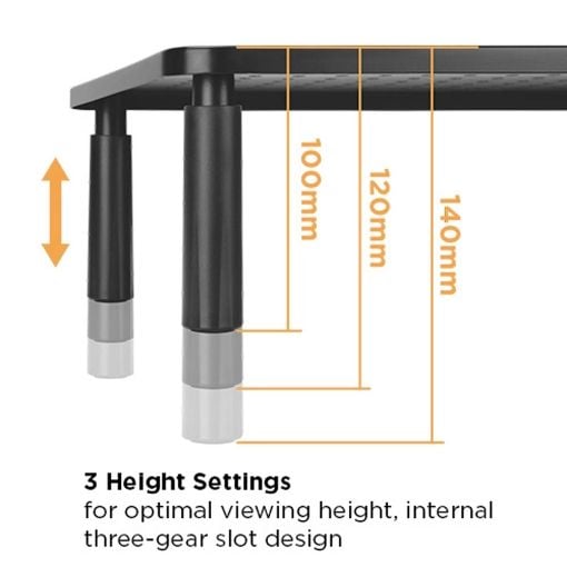 Εικόνα της Επιτραπέζια Βάση Οθόνης Brateck 13-32" Black STB-086