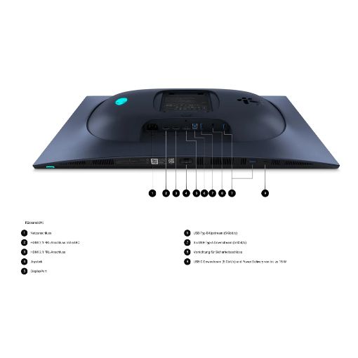 Εικόνα της Οθόνη Alienware AW2725Q 27" QD-OLED 4K 240Hz DisplayHDR True Black 400 Nvidia G-SYNC 210-BQWV