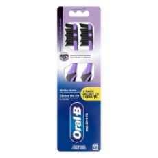 Εικόνα της Οδοντόβουρτσες Oral-B Pro-3D White Charcoal Medium 2τμχ