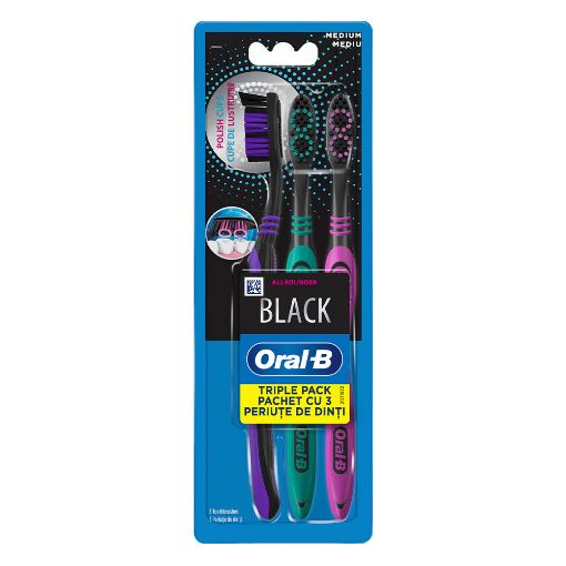 Εικόνα της Οδοντόβουρτσα Oral-B Whitening Medium 40mm 3τμχ