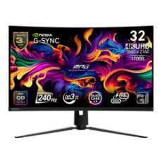 Εικόνα της Οθόνη MSI MPG 321CURX 31.5" Curved QD-OLED 4K 240Hz DisplayHDR True Black 400 Nvidia G-Sync