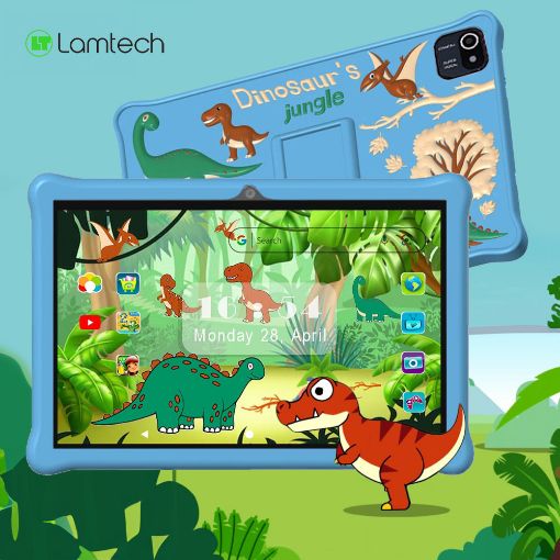 Εικόνα της Lamtech Kid Tablet 10.1" 4GB 64GB Sky Blue Dinosaur's Jungle LAM980299