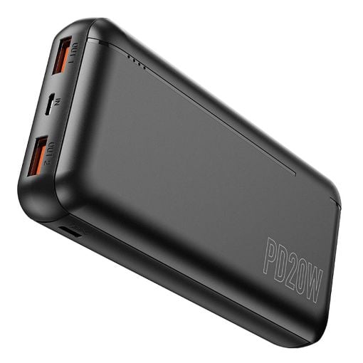 Εικόνα της Power Bank Lamtech 20000mAh 2x USB-A & USB-C Black LAM112907
