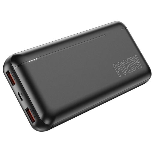 Εικόνα της Power Bank Lamtech 20000mAh 2x USB-A & USB-C Black LAM112907