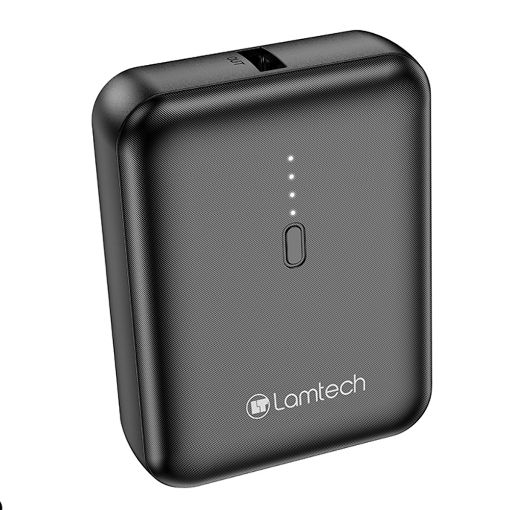 Εικόνα της Power Bank Lamtech 5000mAh 18.5W Black LAM021172