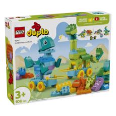 Εικόνα της LEGO Duplo: 3 in 1 Dinosaurs on Wheels 10451