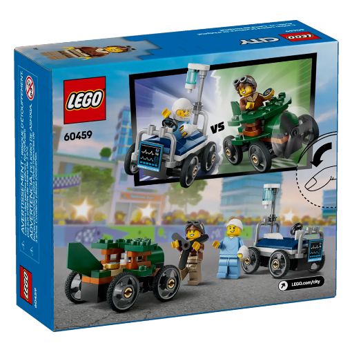 Εικόνα της LEGO City: Airplane vs. Hospital Bed Race Car Pack 60459
