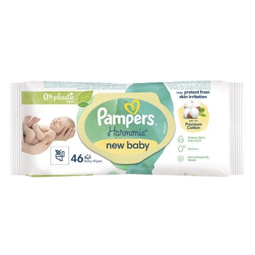 Εικόνα της Μωρομάντηλα Pampers Harmonie New Baby 4x46τμχ