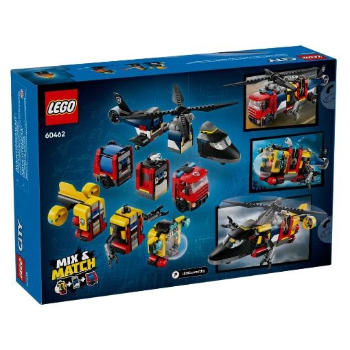 Εικόνα της LEGO City: Helicopter, Fire Truck & Submarine Remix 60462