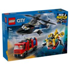Εικόνα της LEGO City: Helicopter, Fire Truck & Submarine Remix 60462