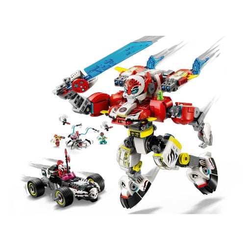 Εικόνα της LEGO DREAMZzz: Cooper's Tiger Mech & Zero's Hot Rod Car 71497