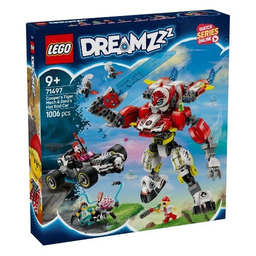 Εικόνα της LEGO DREAMZzz: Cooper's Tiger Mech & Zero's Hot Rod Car 71497