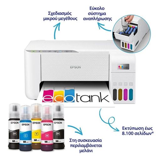 Εικόνα της Πολυμηχάνημα InkJet Epson EcoTank L3276 White C11CJ67436