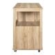 Εικόνα της Νησίδα Home Deco Factory Klaus με Ροδάκια 105x60x90cm HD0309