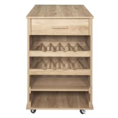 Εικόνα της Νησίδα Home Deco Factory Klaus με Ροδάκια 105x60x90cm HD0309