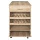Εικόνα της Νησίδα Home Deco Factory Klaus με Ροδάκια 105x60x90cm HD0309