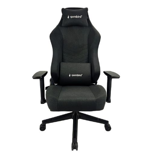 Εικόνα της Gaming Chair Gembird Fabric Black GC-02-BL