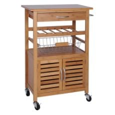 Εικόνα της Τρόλεϊ Αποθήκευσης Excellent Houseware από Bamboo 36x60x88cm CP8400280