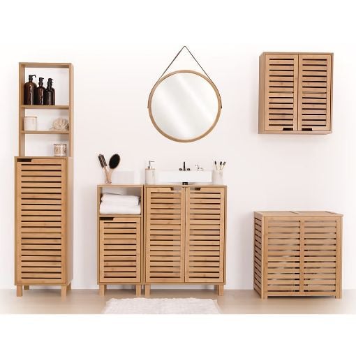 Εικόνα της Επιδαπέδια Στήλη Μπάνιου 5Five Sicela από Bamboo 38x33x168cm 200100