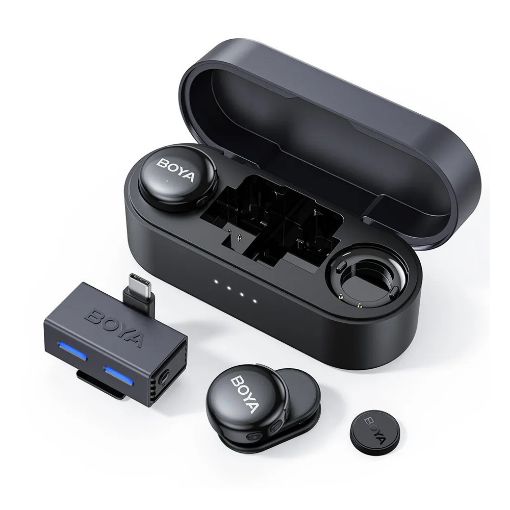 Εικόνα της Boya Boyalink 3 USB-C/ 3.5mm TRS with RX & 2x TX & Charging Case Black