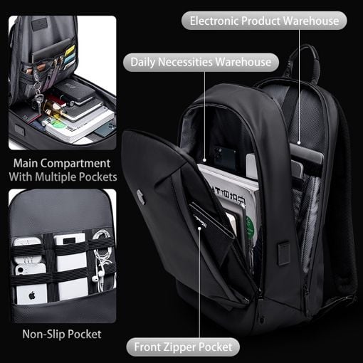 Εικόνα της Τσάντα Laptop 15.6" Arctic Hunter B00443 Backpack 19L Black
