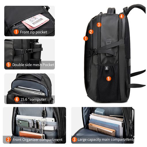Εικόνα της Τσάντα Laptop 15.6" Arctic Hunter B00388 Backpack 27L Blue