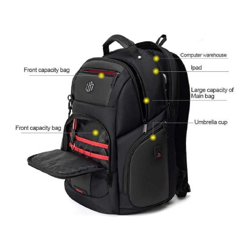 Εικόνα της Τσάντα Laptop 15.6" Arctic Hunter B00341 Backpack 30L Black
