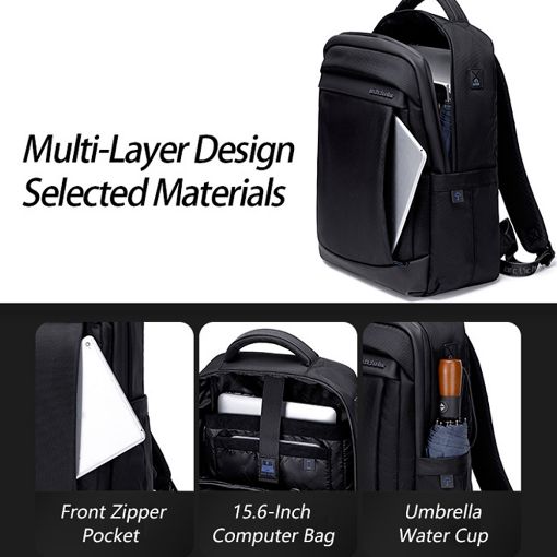 Εικόνα της Τσάντα Laptop 15.6" Arctic Hunter B00478 Backpack 18L Black