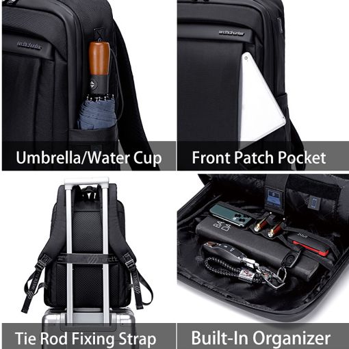 Εικόνα της Τσάντα Laptop 15.6" Arctic Hunter B00478 Backpack 18L Black