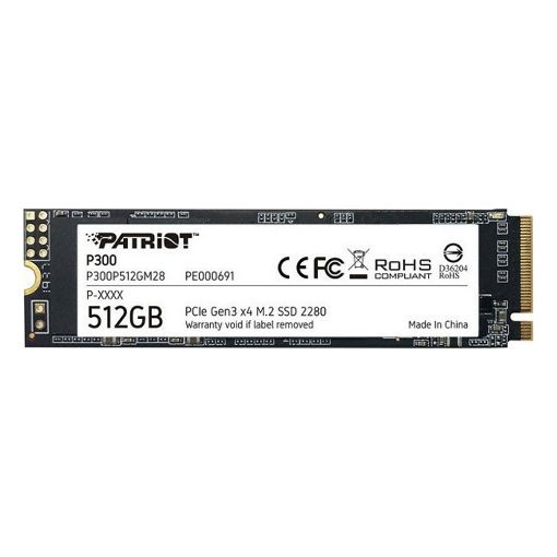 Εικόνα της Δίσκος SSD Patriot P300 512GB M.2 NVMe PCIe Gen3 P300P512GM28