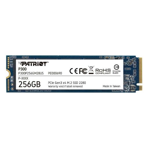 Εικόνα της Δίσκος SSD Patriot P300 256GB M.2 NVMe PCIe Gen3 P300P256GM28