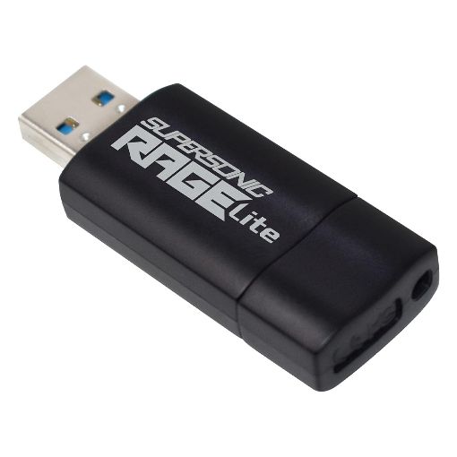 Εικόνα της Patriot Supersonic Rage Lite USB-A 3.2 128 GB Black/Blue PEF128GRLB32U