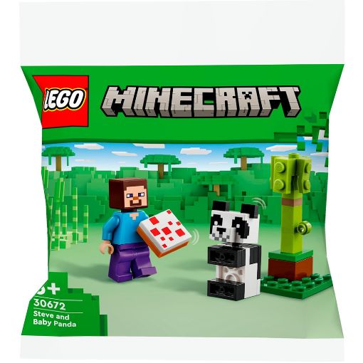 Εικόνα της LEGO Minecraft: Steve and Baby Panda 30672