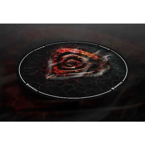 Εικόνα της Gaming Protective Floor Mat Genesis Tellur 400 Round Lava NDG-2064