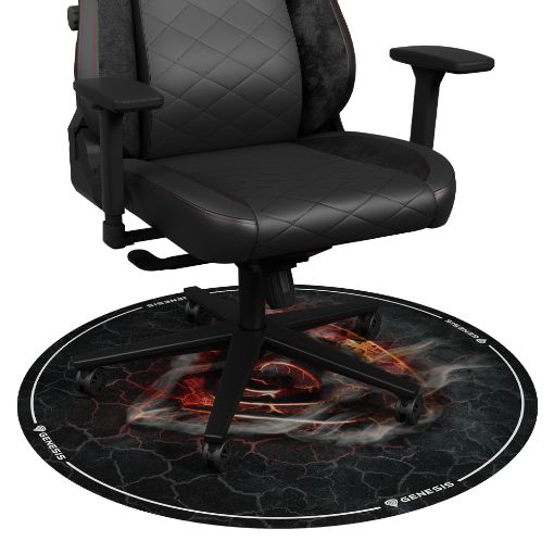 Εικόνα της Gaming Protective Floor Mat Genesis Tellur 400 Round Lava NDG-2064