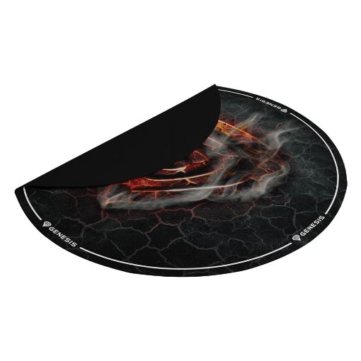 Εικόνα της Gaming Protective Floor Mat Genesis Tellur 400 Round Lava NDG-2064