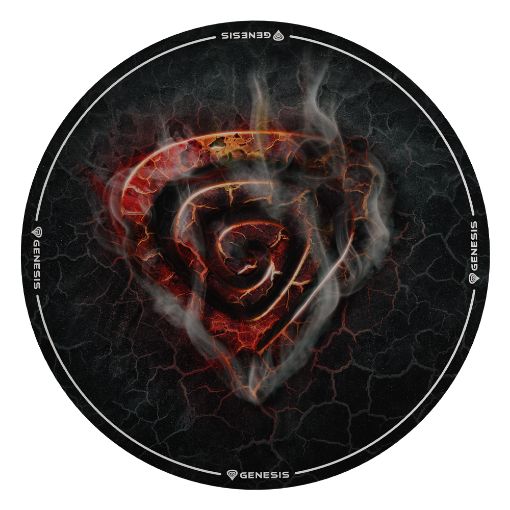 Εικόνα της Gaming Protective Floor Mat Genesis Tellur 400 Round Lava NDG-2064