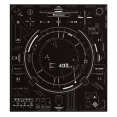 Εικόνα της Gaming Protective Floor Mat Genesis Tellur 400 Square HUD NDG-2065