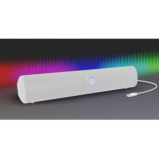 Εικόνα της Gaming Soundbar Genesis Helium 312BT RGB Bluetooth 10W White NCS-2305